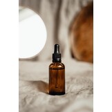 Lawei 24 x 30ml barnsteenkleurige glazen flessen met glazen oogdruppelpipetten, druppelflesjes kleine monsterflesjes, navulbaar voor etherische oliën, parfums, chemielab