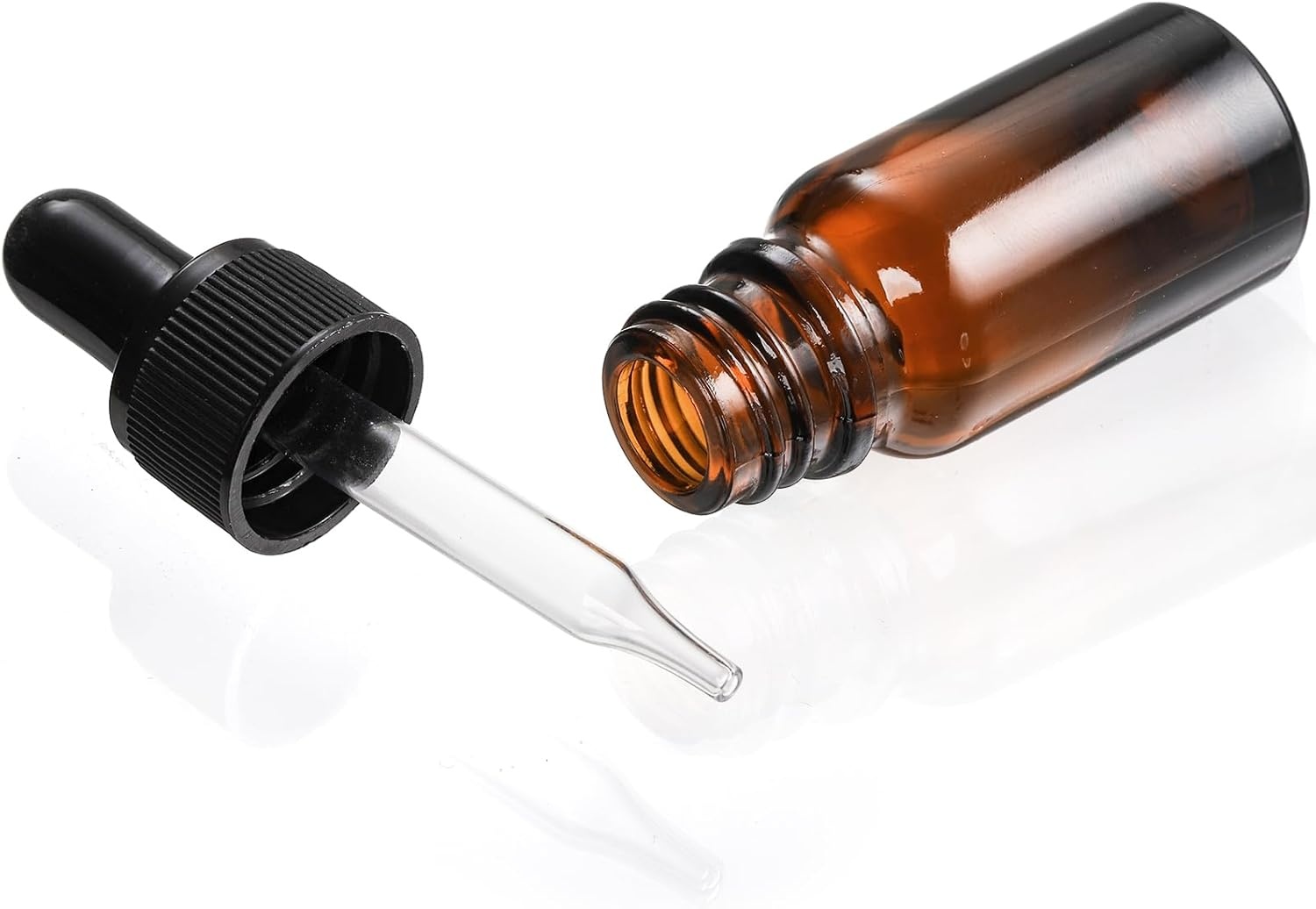 Lawei 24x 30ml Barnsteenkleurige Glazen Druppelflesjes | 30% Korting