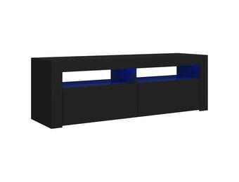 vidaXL TV-meubel met LED (120x35x40cm) - Zwart | -35%