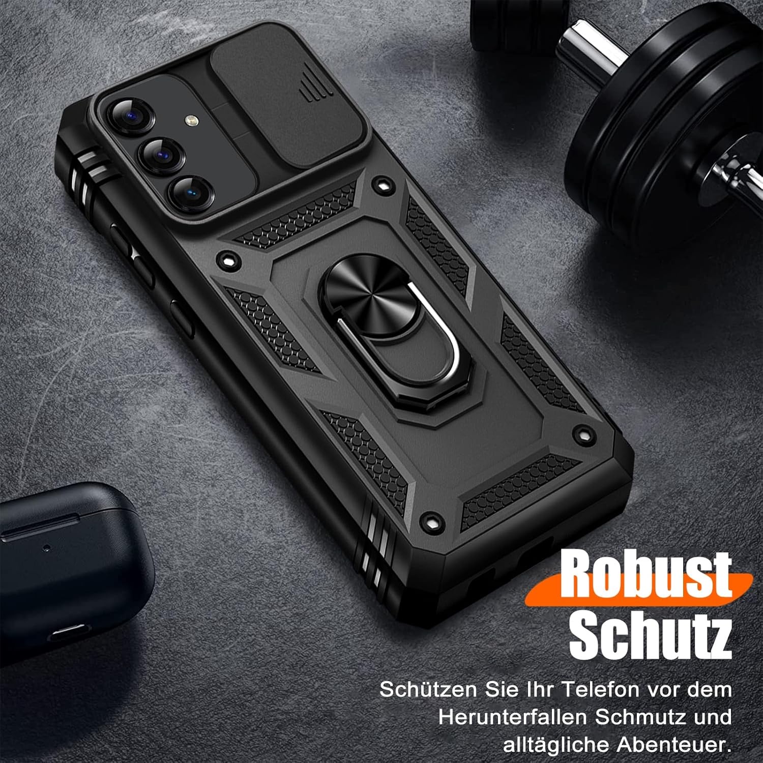 Giyer Armoured Case S25 (37% korting) - Robuust met Ring & Screen Protector