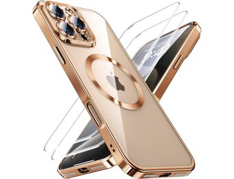 JUESHITUO iPhone 16 Pro Max Hoesje - Natuurlijk Titanium (37% Korting)