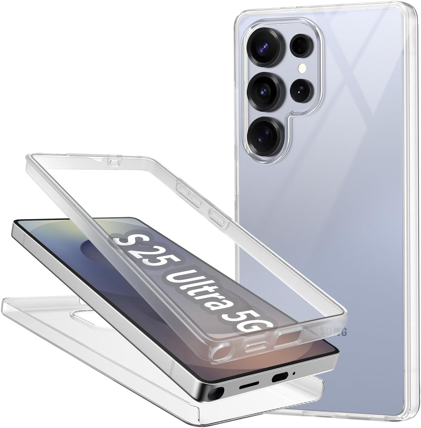 Beschermhoes Samsung S25 Ultra 5G - Transparant, Ultradun, Siliconen - 37% Korting!