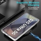 Beschermhoes Samsung S25 Ultra 5G - Transparant, Ultradun, Siliconen - 37% Korting!