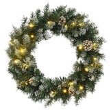 vidaXL Kerstkrans 60 cm PVC Groen - 53% Korting