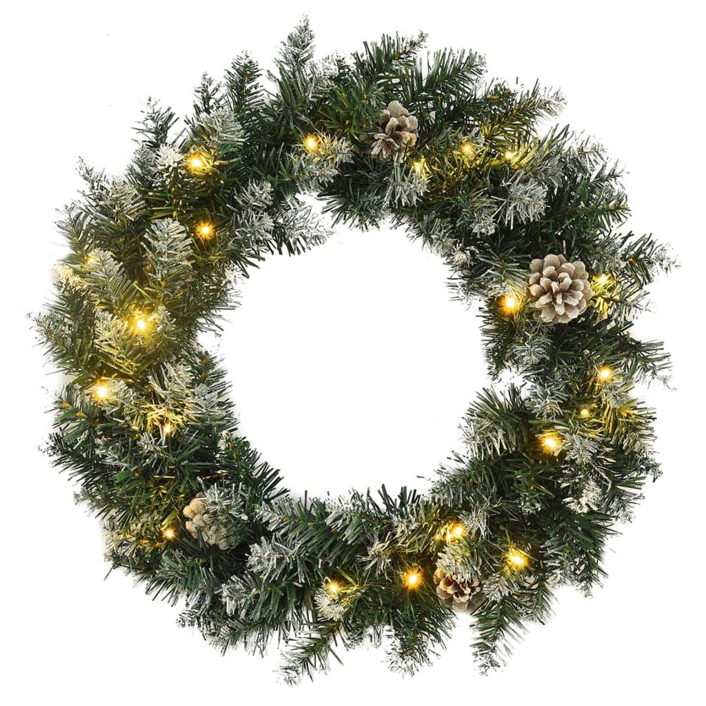 vidaXL Kerstkrans 60 cm PVC Groen - 53% Korting