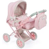 Diset La Nina Poppenwagen/Buggy - Violet/Roze Bloemen | 47% Korting