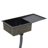 VidaXL Gootsteen RVS Zwart - Handgemaakt - 37% Korting