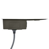 VidaXL Gootsteen RVS Zwart - Handgemaakt - 37% Korting