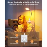 Glocusent LED Bureaulamp met Zwanenhals - 3 Kleuren, 5 Helderheid - 30% Korting!