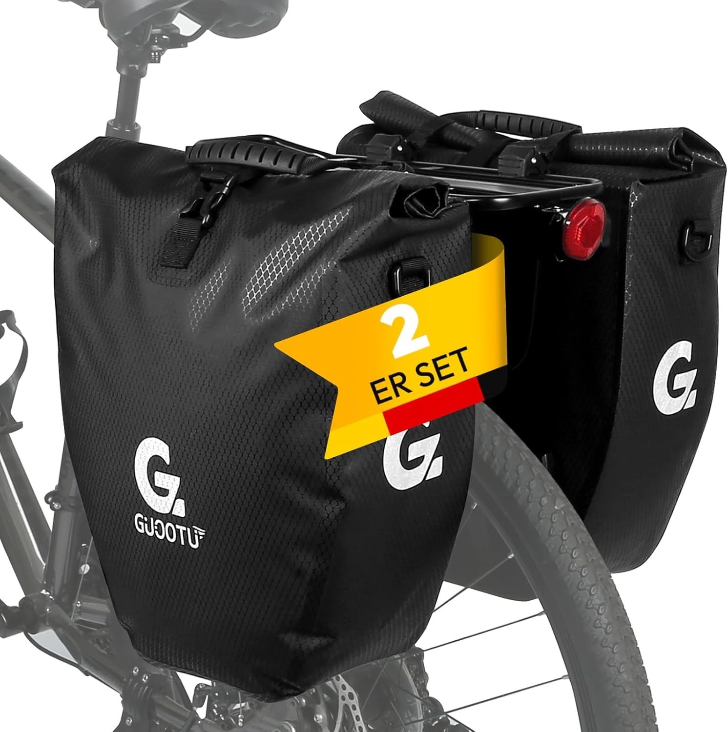 Set Fietstassen 20L - 30% Korting - Zwart (2 stuks)