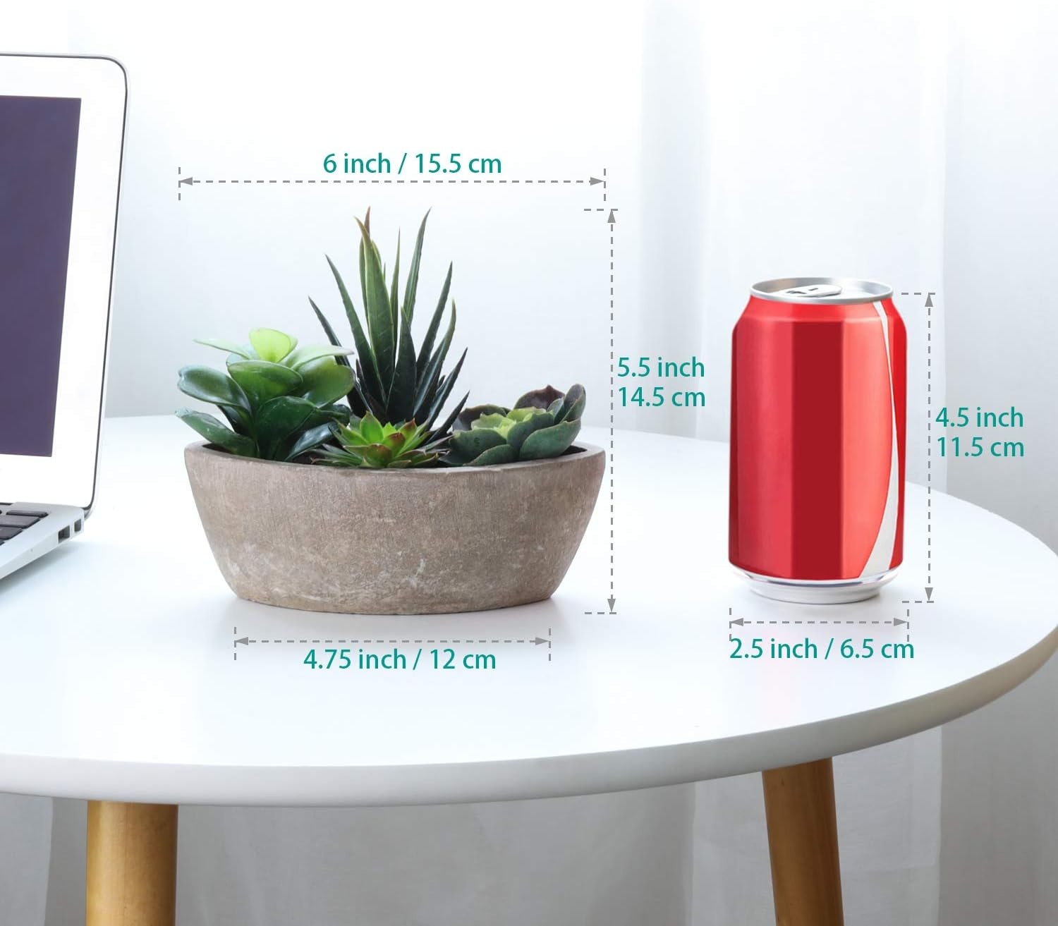 T4U Kunstplanten Succulenten - Mini Boot, 2 stuks, 30% Korting!