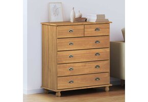 vidaXL Ladekast ASKIM Bruin | Massief Grenenhout | 47% Korting!