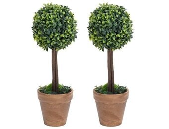VidaXL Kunstplanten Buxus Bolvorm 2 st. (41 cm) - 35% Korting
