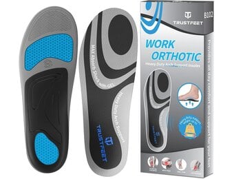 Comfortabele Werkinlegzolen met Gel & Boogondersteuning | Maat M (41-43) | 43% Korting