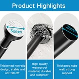 Douche Rail Gordijnstang 185-250cm Wit - Nu 30% Korting!