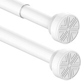 Douche Rail Gordijnstang 185-250cm Wit - Nu 30% Korting!