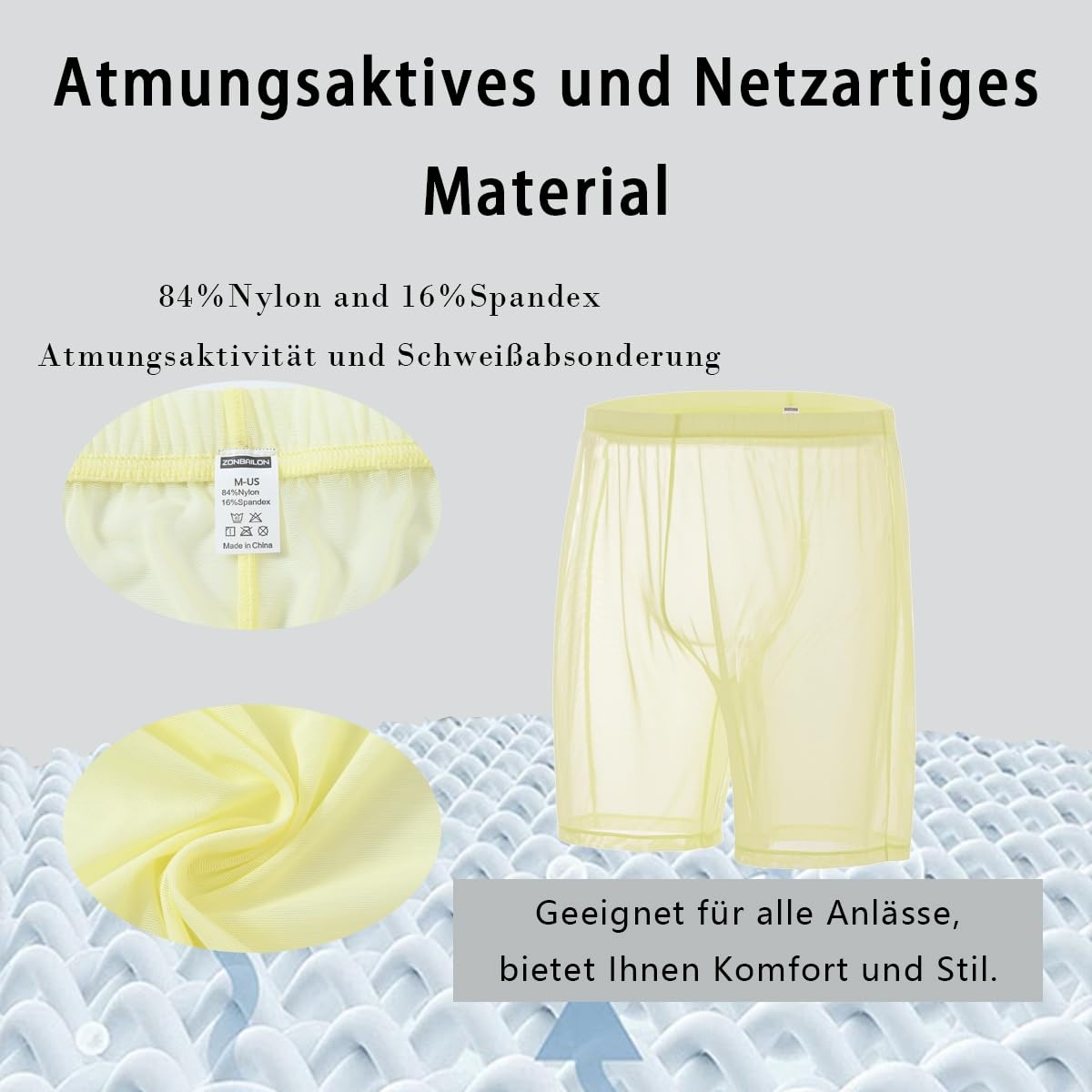 Herren Boxershorts Geel 3XL | 37% Korting | Comfortabel & Zonder Schade