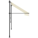 vidaXL Luifel Uittrekbaar 300x150 cm - Crèmekleurig - 65% Korting