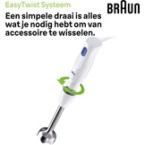 Braun MultiQuick 1 Staafmixer (Wit) - 44% Korting!