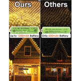 Lichtsnoer op Zonne-energie (3m x 2m, 204 LED) - 37% Korting!