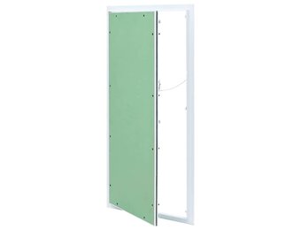 vidaXL Inspectieluik Wit Aluminium & Platenbord (45x85cm) - 35% Korting