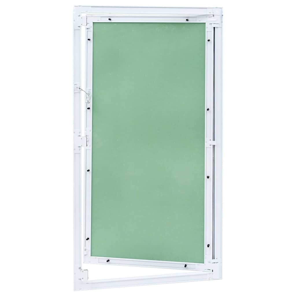 vidaXL Inspectieluik Wit Aluminium & Platenbord (45x85cm) - 35% Korting