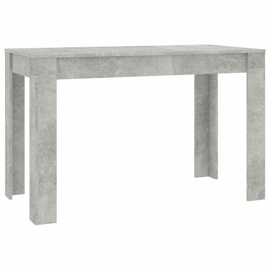 VidaXL Eettafel 120x60x76 cm - Bewerkt Hout Betongrijs - 35% Korting