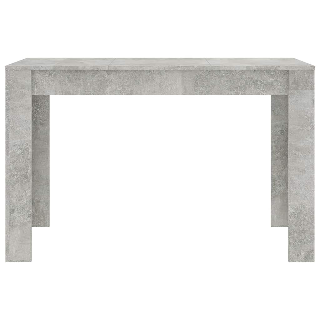 VidaXL Eettafel 120x60x76 cm - Bewerkt Hout Betongrijs - 35% Korting