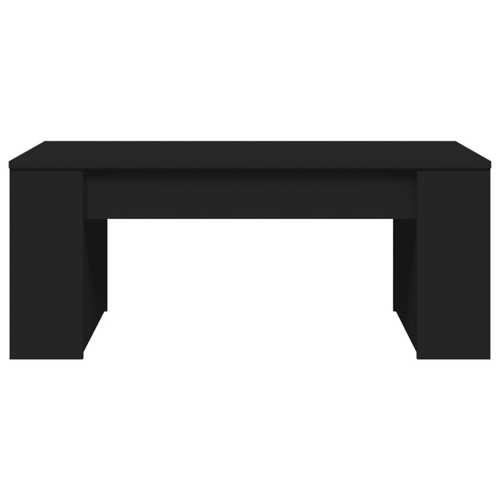 vidaXL Salontafel 102x50x45 cm - Bewerkt Hout Zwart | 55% Korting!