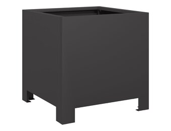vidaXL Plantenbak 30x30x30 cm Staal Zwart - Nu 35% Korting!
