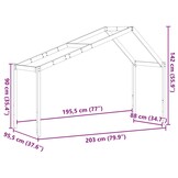 vidaXL Kinderbedhuisje Grenenhout - 35% Korting
