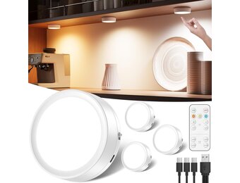 37% Korting! Draadloze LED Spot - Oplaadbaar met Afstandsbediening