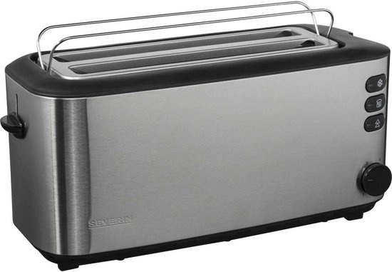 Severin AT 2509 Broodrooster – Lange Sleuf – 4 Sneetjes – RVS – 1400 W