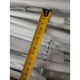 vidaXL Bedframe met hoofd- en voeteneinde metaal wit 140x200 cm