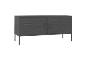 vidaXL TV-meubel Staal Antraciet - 105x35x50 cm (53% KORTING)