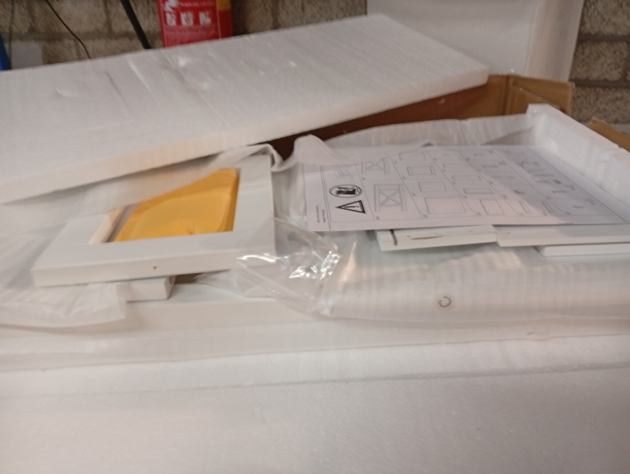 vidaXL Bijzettafeltje met lade - Wit - 67% Korting