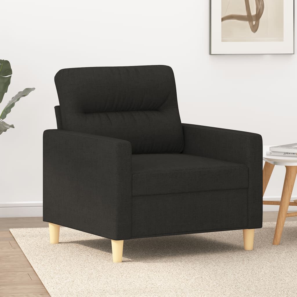 vidaXL Fauteuil Zwart Stof - 41% Korting!