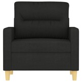 vidaXL Fauteuil Zwart Stof - 41% Korting!