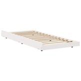 VidaXL Bedframe Wit 100x200cm - 59% Korting! | Massief Grenenhout