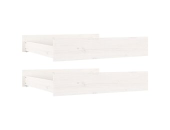 vidaXL Bedlades 2 stuks Massief Grenenhout Wit - 53% Korting!