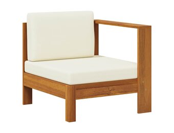 vidaXL Middenbank Massief Acaciahout Crèmewit (62% Korting)