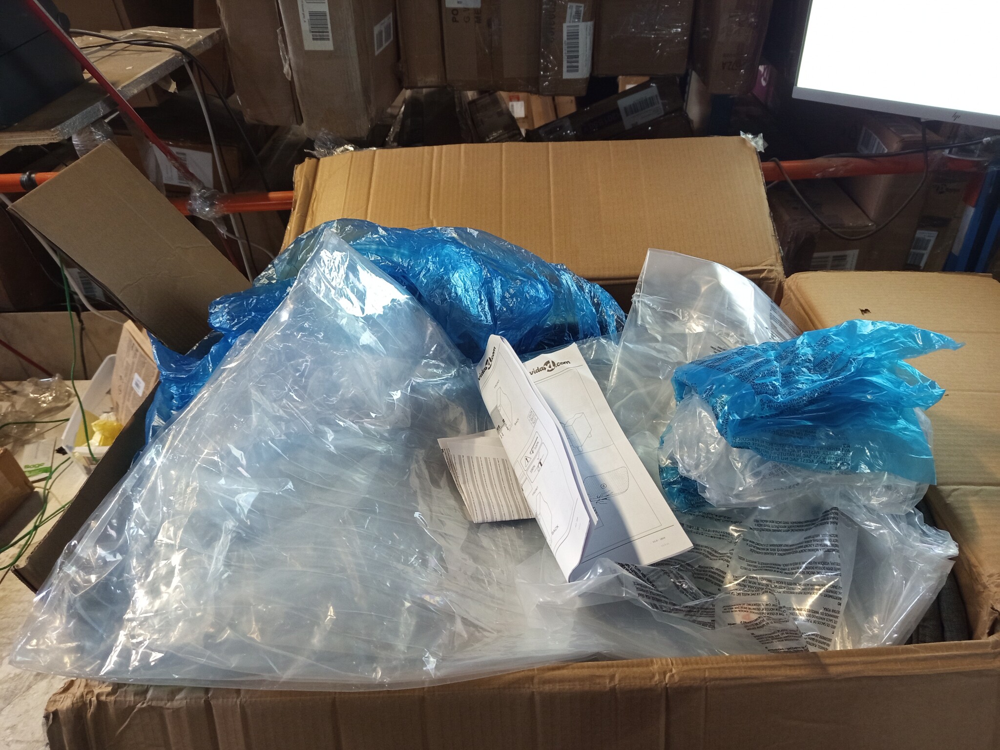 vidaXL Driezitsbank 180 cm stof lichtgrijs - 64% korting!