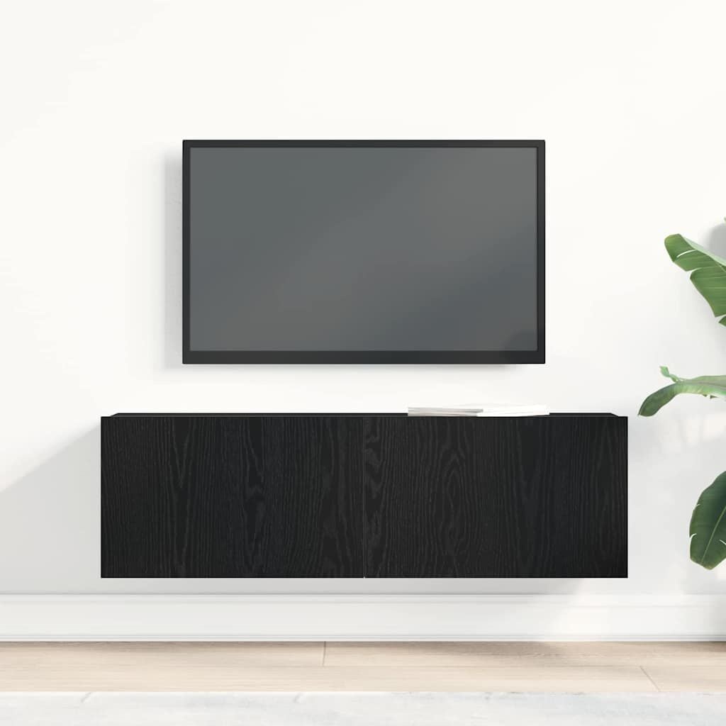vidaXL TV-kast Zwart eiken 100cm - 60% Korting! Geretourneerd