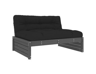 vidaXL Middenbank 120x80 cm Grenenhout Grijs - 60% Korting!