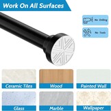 Douche Rail Gordijnstang 185-250cm Wit - 30% Korting!