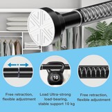 Douche Rail Gordijnstang 185-250cm Wit - 30% Korting!