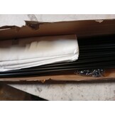 vidaXL Kamerscherm 5 panelen (wit, 433x180cm) - Nu 67% Korting!