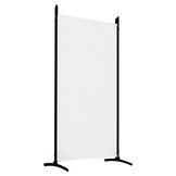 vidaXL Kamerscherm 5 panelen (wit, 433x180cm) - Nu 67% Korting!