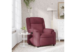 vidaXL Fauteuil, Verstelbaar Stof, Wijnrood - 53% Korting!