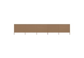 VidaXL Windscherm Taupe 5-Panel 600x160cm - Nu met 67% Korting!